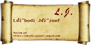 Lábodi József névjegykártya