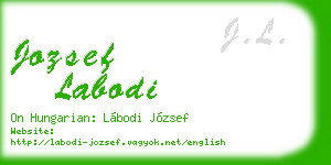 jozsef labodi business card